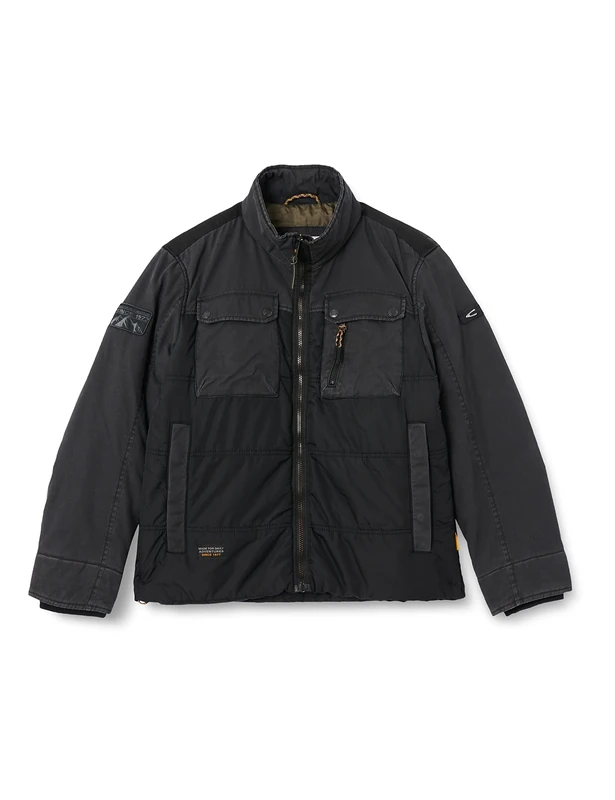 camel active Men's 430060/8O40 Blouson, Asphalt, 25