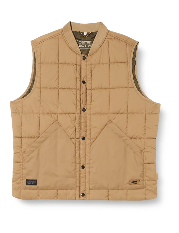 camel active Men's 460330/8U99 Vest, Wood, 62