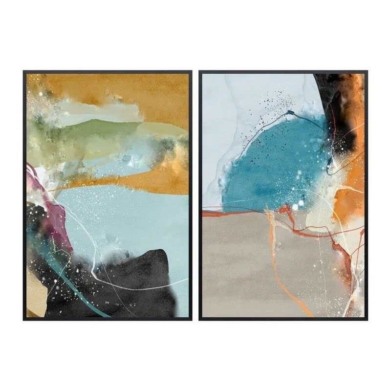 DKD Home Decor Abstract Picture (51.5 x 3.5 x 7.5 cm) (2 pieces)