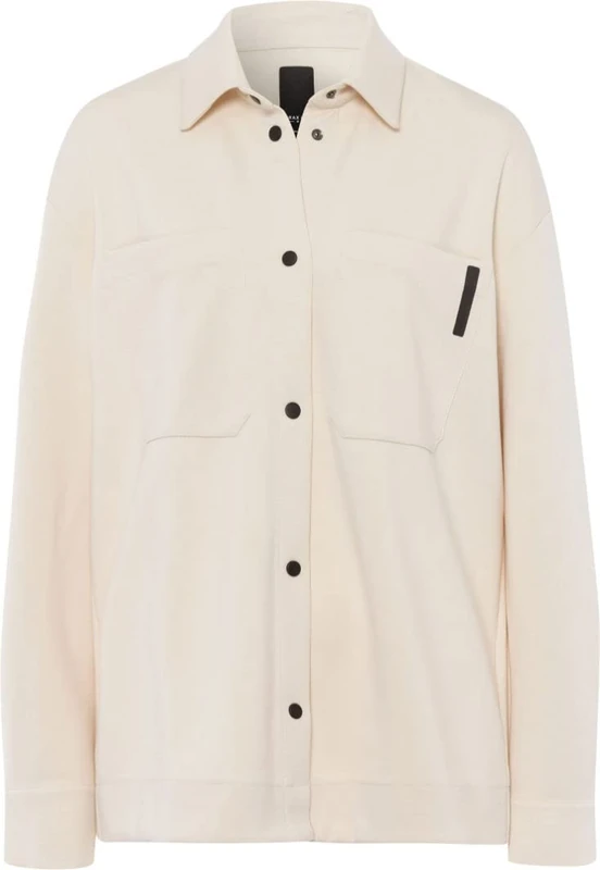 BRAX Women's Style Francy Lab Scuba Overshirt Transitional Jacket, White (Shell 97), 10