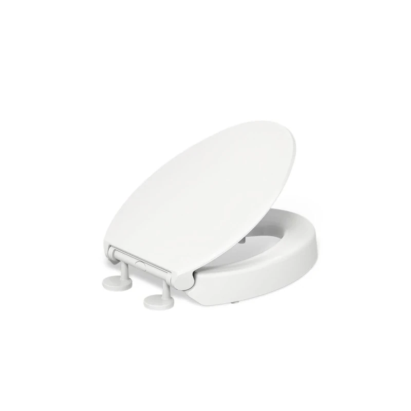 Kohler Hyten Elevated Quiet-Close Elongated Toilet seat, White
