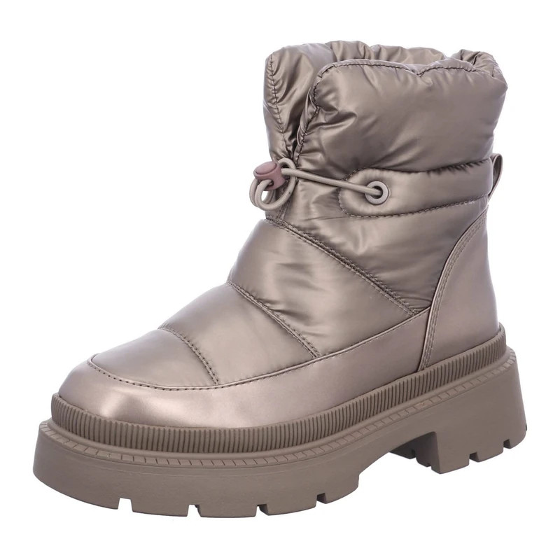Tamaris Women's comfortable shoes, women's lace-up shoes, warm lined, lace-up shoes, street shoes, low-tie, platinum, 37 EU - Image 1