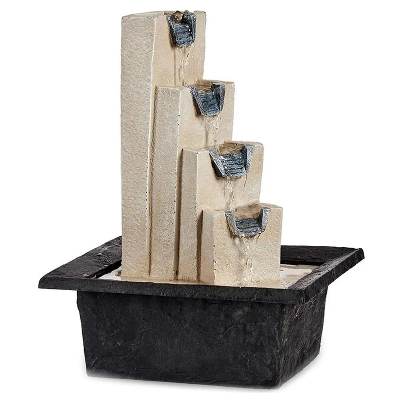 Brown Plastic Resin Ladder Fountain (24 x 38 x 30 cm) - Image 1
