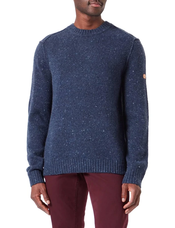 camel active Men's 409545/8k38 Sweater, Night Blue, XXXXXXL