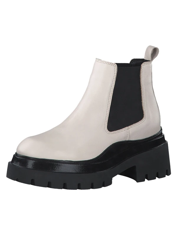Tamaris Women's Damen 1-1-25462 Ankle Boot, Ivory, 6.5 UK