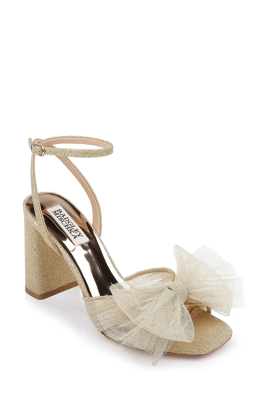 Badgley Mischka Women's Tess Heeled Sandal, Platino, 7 UK