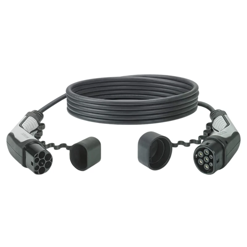 Phoenix Contact Charging Cable Electric Car Type 2 (Mode 3) - EV Charging Cable 1372842 E-Car and Hybrid - Type 2 to Type 2 - German Engineering - Ergonomic and Robust - 3-Phase - 22 kW - Black and