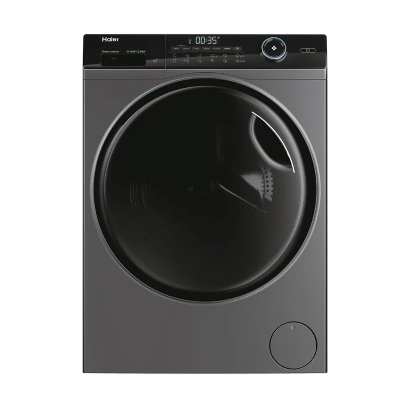 Haier I‑Pro Series 5 8kg Freestanding Washing Machine, 1400 RPM, A Rated, Direct Motion Motor, hOn App, AI Cycle, Anti-Bacterial Treatment, Graphite, 60x53x85 cm - HW80B14959STU1UK