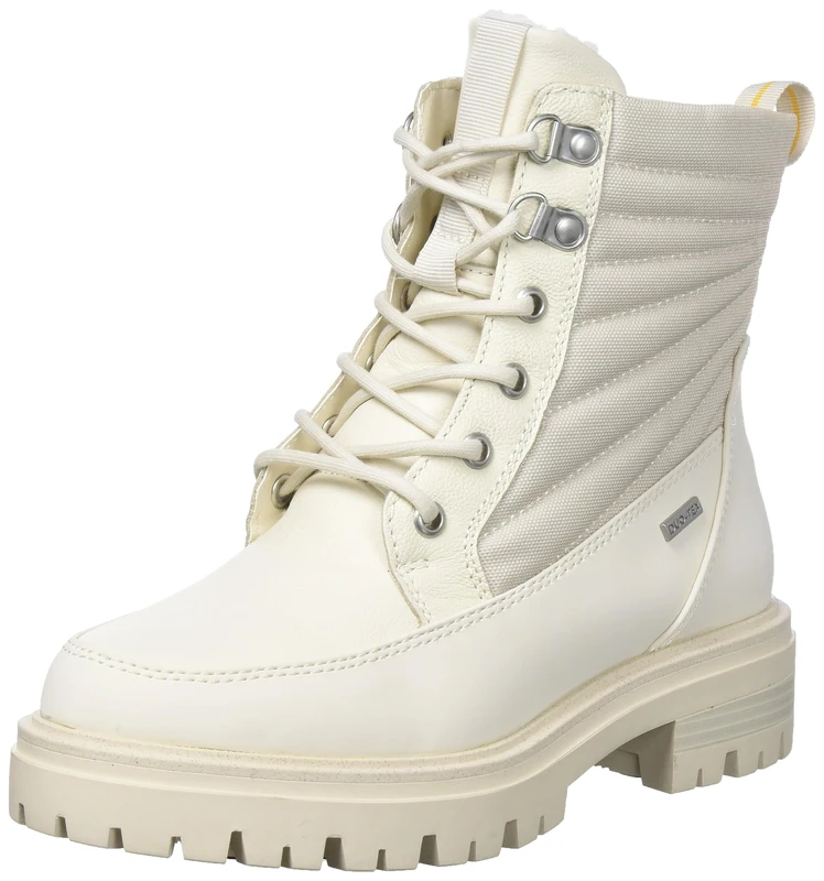 Tamaris Women' 1-1-26278 Ankle Boot, Ivory, 6.5 UK