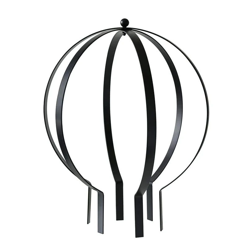 NPV Group Décor Wow Garden Ornament, Small Metal Trellis 19.5" x 16", Black