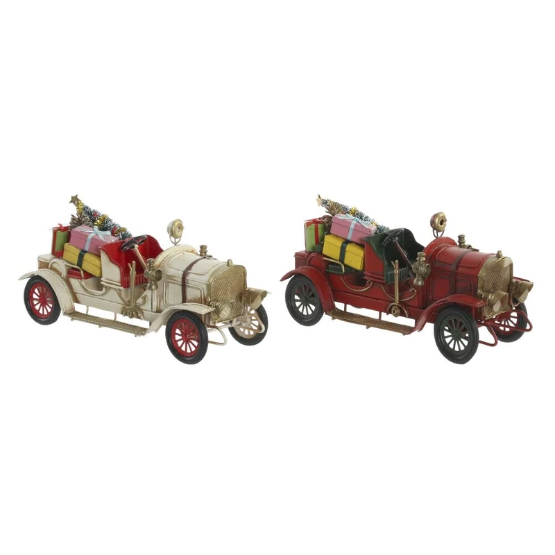 DKD Home Decor Vehicle Christmas Decoration (2 pcs) (26 x 10 x 11 cm) - Image 1