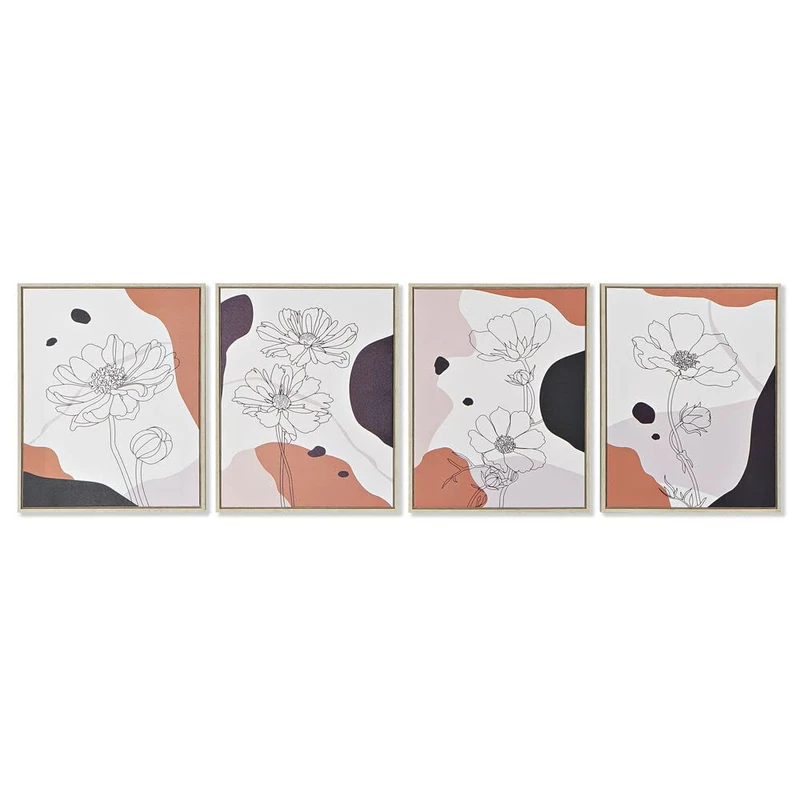 DKD Home Decor Abstract Picture (40 x 2.5 x 50 cm) (4 pieces)
