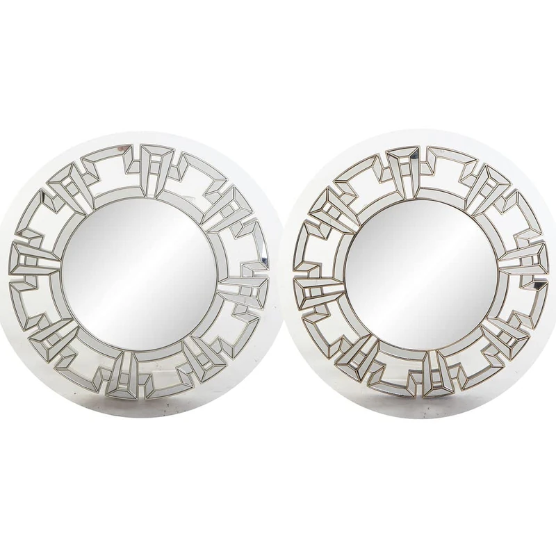 DKD Home Decor Wall Mirror Golden Silver Polypropylene (40 x 2.5 x 40 cm) (2 pcs)