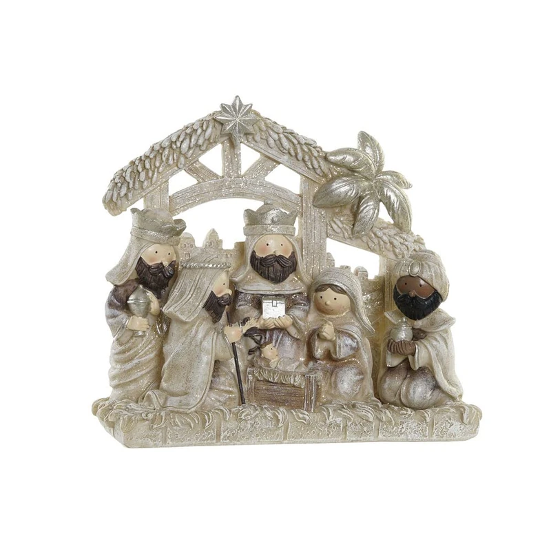 DKD Home Decor Beige Brown Christmas Ornament (19.5 x 6.5 x 18 cm)