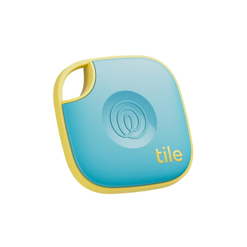 Tile by Life360 Mate - Bluetooth Tracker, Keys Finder and Item Locator for Keys, Bags and More. Phone Finder. Both iOS and Android Compatible. 1-Pack (Aqua Lemon) - Image 1