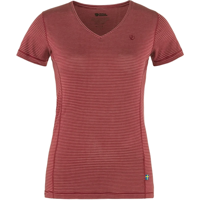 Fjällräven Women's Abisko Cool T-Shirt W Undershirt, Garnet red, Large - Image 1