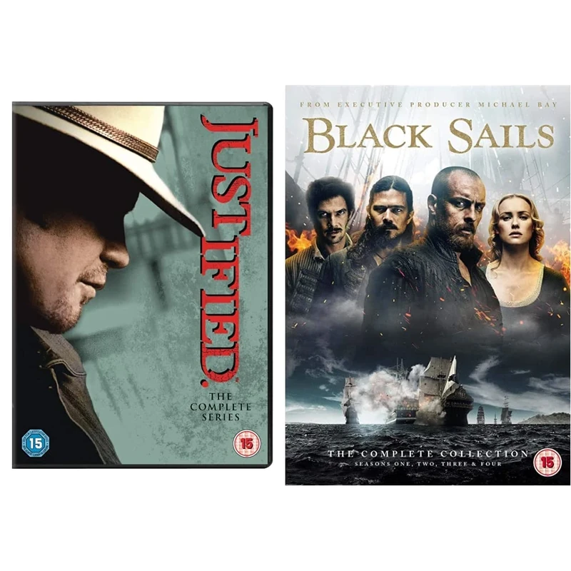 Justified - The Complete Series [DVD] [2015] & Black Sails: The Complete Collection (Seasons 1-4) [DVD]