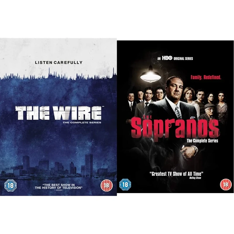 The Wire: The Complete Series [DVD] [2008] & The Sopranos: The Complete Series [DVD] [2007]