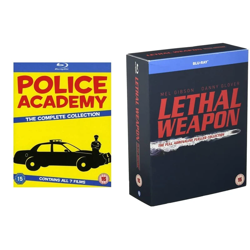 Police Academy: The Complete Collection [7 film] [Blu-ray] [1984] [2013] [Region Free] & Lethal Weapon: The Complete Collection [4 Film] [Blu-ray] [1987] [2005] [Region Free]