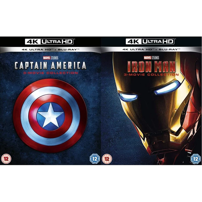 LASGO Marvel Captain America & Iron Man 4K Ultra-HD Trilogy