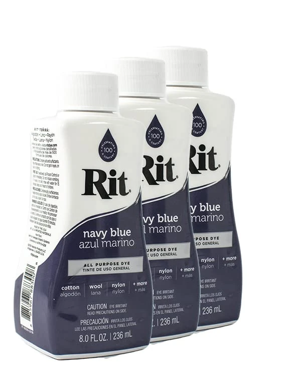 Rit Dye Liquid 236ml Navy Blue Pack of 12