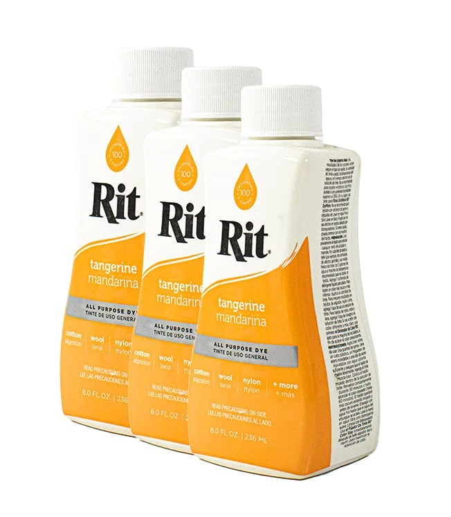 Rit Dye Liquid 236ml Tangerine Pack of 12
