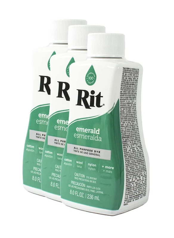 Rit Dye Liquid 236ml Emerald Pack of 12