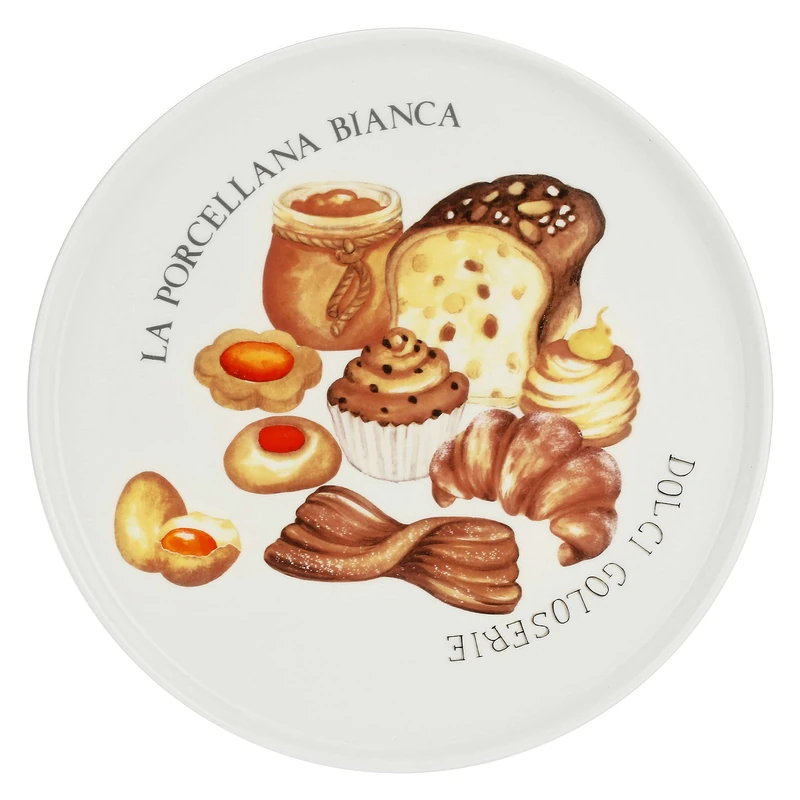 Porcellana GOLOSERIE Footed Plate Ø 26xh9 cm in GB