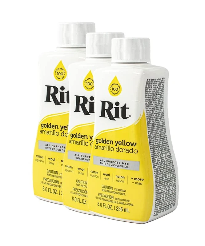 Rit Dye Liquid 236ml Golden Yellow Pack of 12