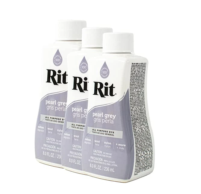 Rit Dye Liquid 236ml Pearl Grey Pack of 12