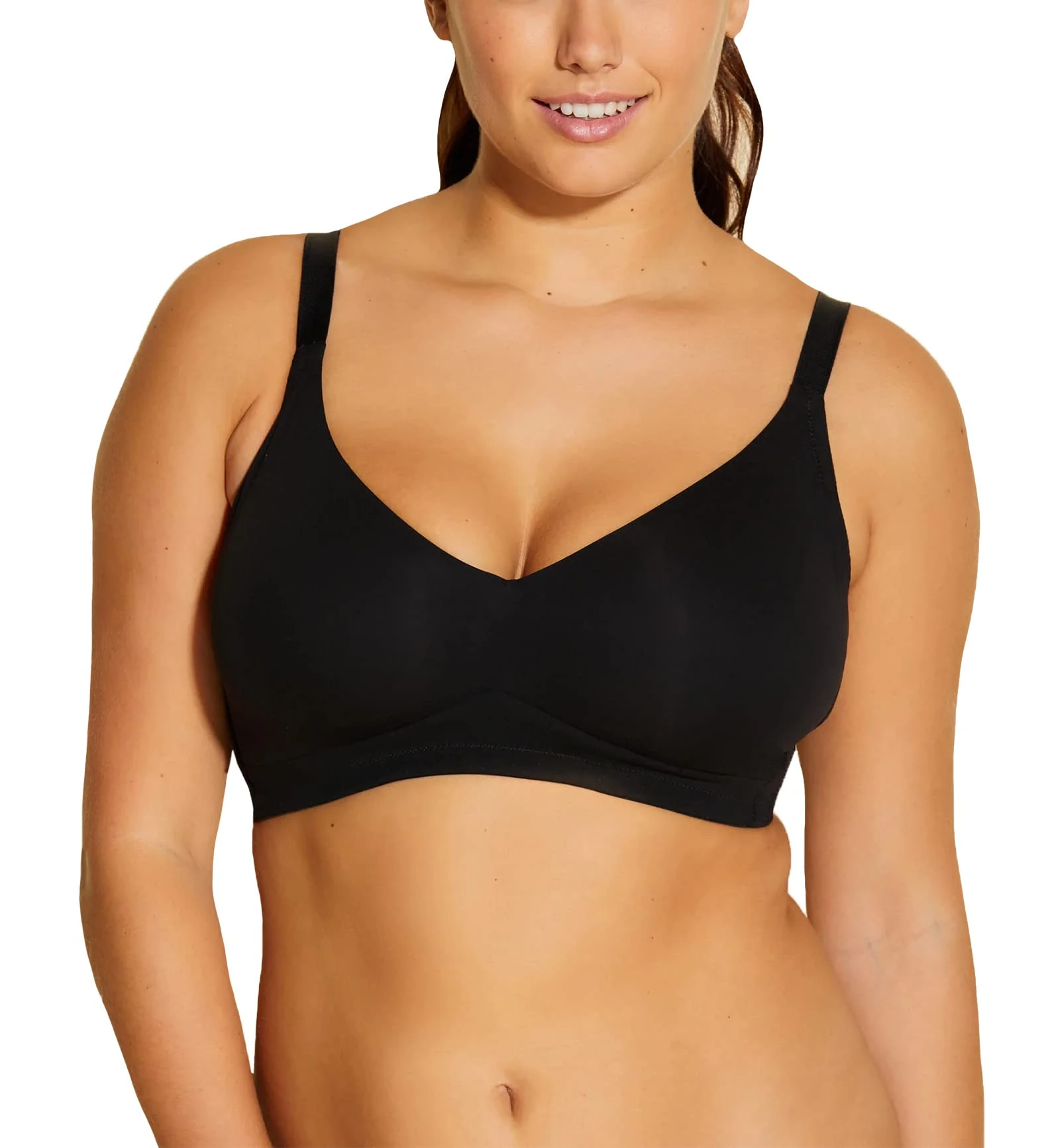 Cosabella Women's Free Cut Micro Curvy Bralette, Black, S