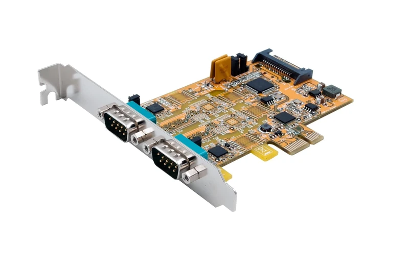 EXSYS EX-45032-2X Serial RS-232/422/485 PCIe Card, POS Adjustable, (FTDI Chip Set)