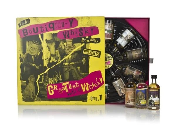 That Boutique-y Whisky Company Greatest Hits Of Whisky Vol. 1 Gift Set with 10 Miniatures – 5cl Independently Bottled Whiskies in Music-Themed Box for Collectors & Enthusiasts