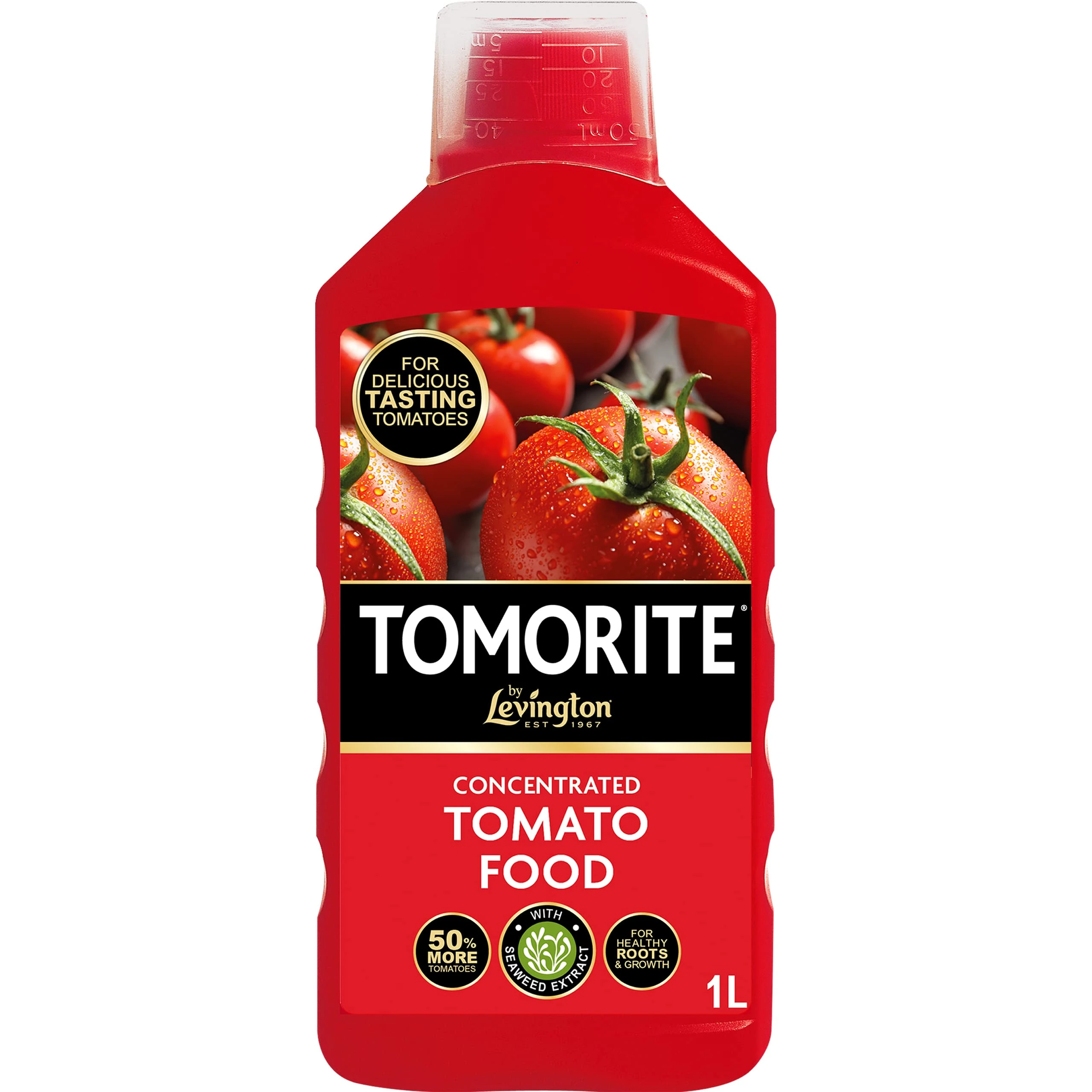 Levington Tomorite Liquid Tomato Food, Concentrate, 1L, Red