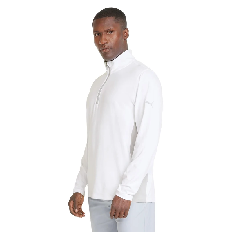 pumagolf Men's Gamer 1/4 Zip, Bright White, XXL - Image 1