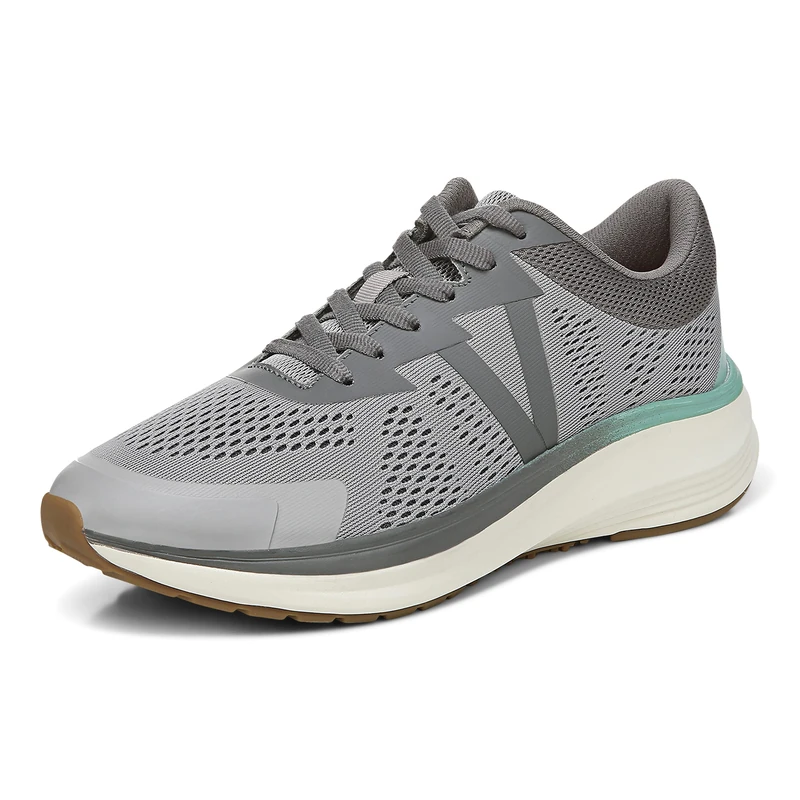 Vionic Women's Trainers - Limitless, Light Grey/Wasabi, UK 4.5, Medium Fit