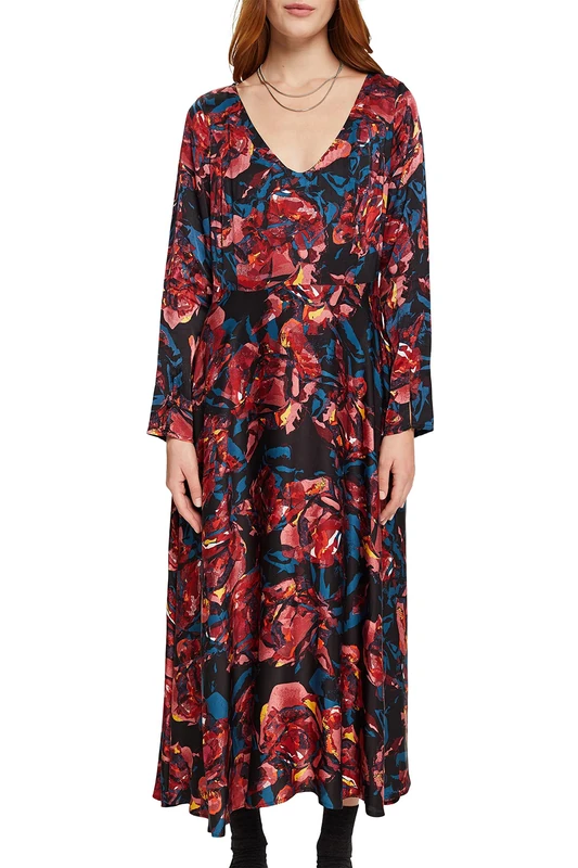 ESPRIT Collection Women's 092eo1e318 Dress, 003/Black 3, 6