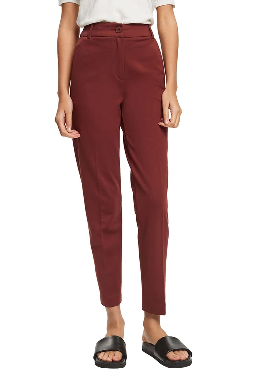 ESPRIT Women's 992eo1b319 Trouser, 220/Rust Brown, 34 UK
