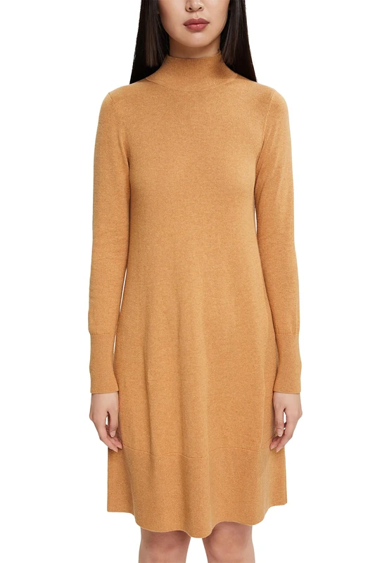 ESPRIT Women's 992eo1e318 Dress, Camel, XXL