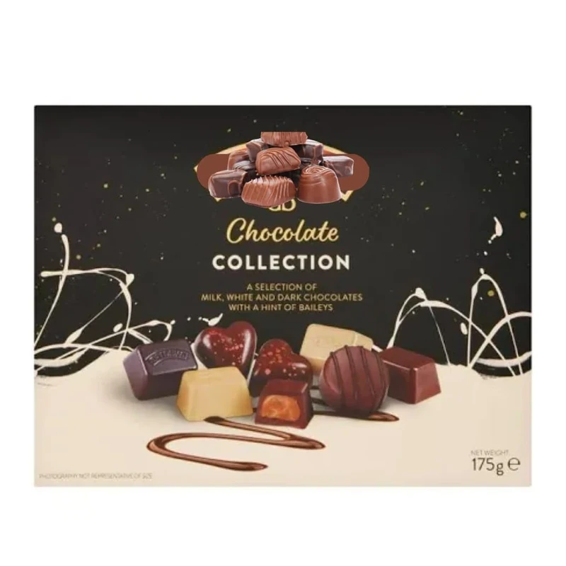 Baileys Chocolate Selection 175g - Baileys Original Irish Cream Selection Gift Box - Perfect for Father’s Day, Birthday and To Say Thank You with a Thank You Sticker