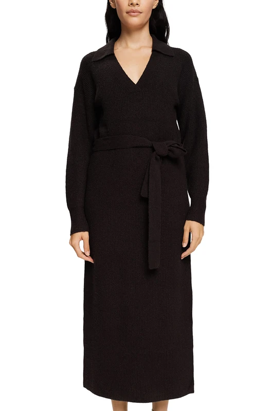 ESPRIT Women's 092EE1E301 Dress, 001/BLACK, M