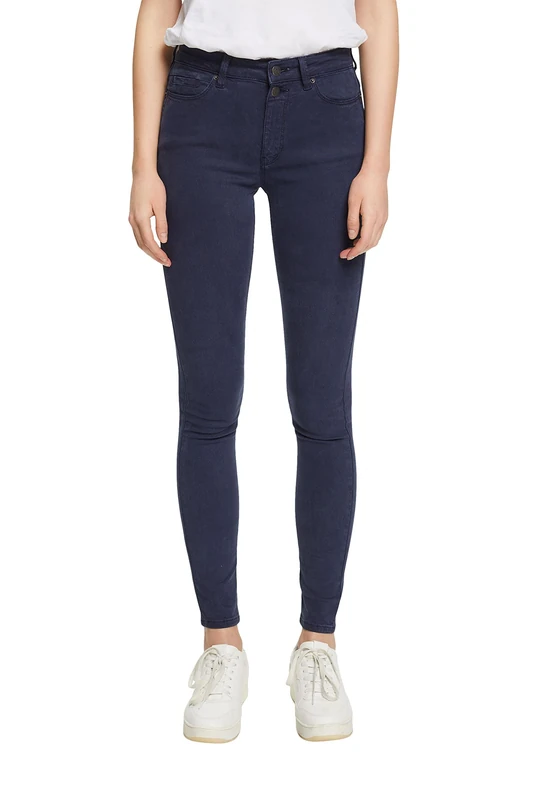 ESPRIT Women's 992EE1B347 Trousers, 400/NAVY, 30/32 - Image 1