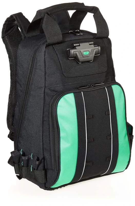 Amazon Basics Lighted Tool 55-Pockets, Backpack, Black