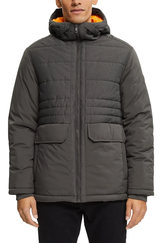 ESPRIT Men's 102ee2g311 Jacket, 010/Anthracite, L