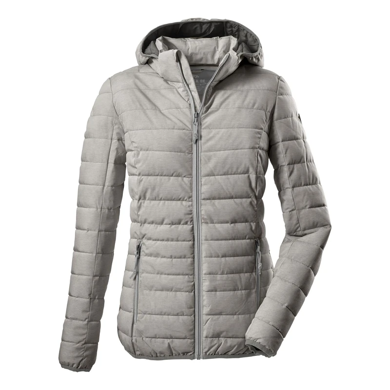 Killtec Women's Uyaka Stripe Casual Functional Jacket in Down Look with Removable Hood