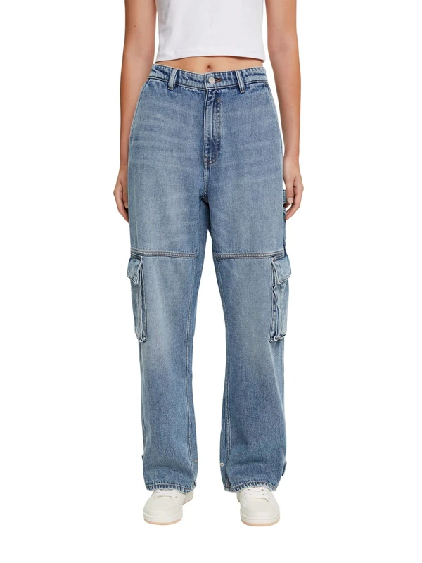 edc by Esprit Women's 082CC1B315 Jeans, 902/BLUE Medium WASH, 33 - Image 1