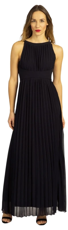 ApartFashion Women's Chiffon Dress, Navy, 16