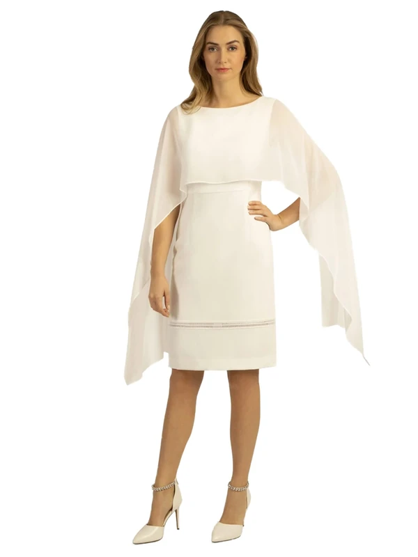 ApartFashion Women's Dress, Cream, 10