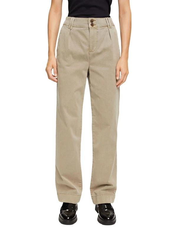 ESPRIT 072ee1b328 Women's Trousers, 265/Pale Khaki, 30W x 32L