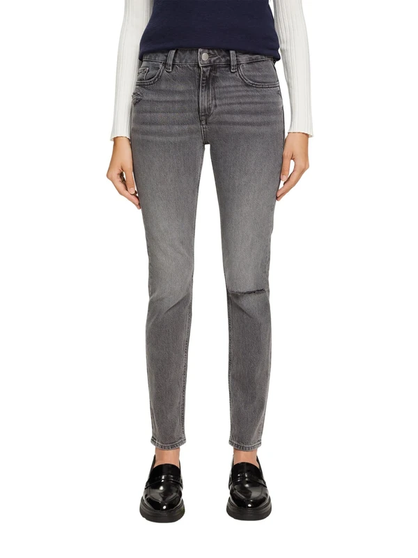 edc by ESPRIT Women's Jeans, 922/Grey Medium Wash, 32W x 28L